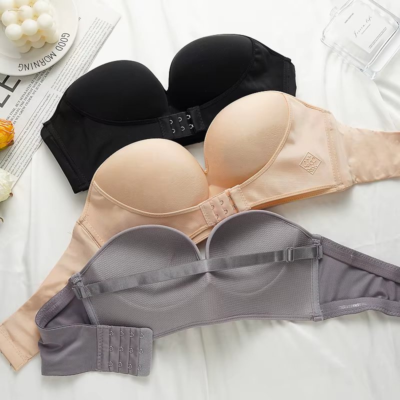 حمالات صدر بدون حمالات للإغلاق الأمامي مقاس 34-38 ملابس داخلية نسائية مثيرة مانعة للانزلاق خالية من الأسلاك حمالة صدر غير مرئية