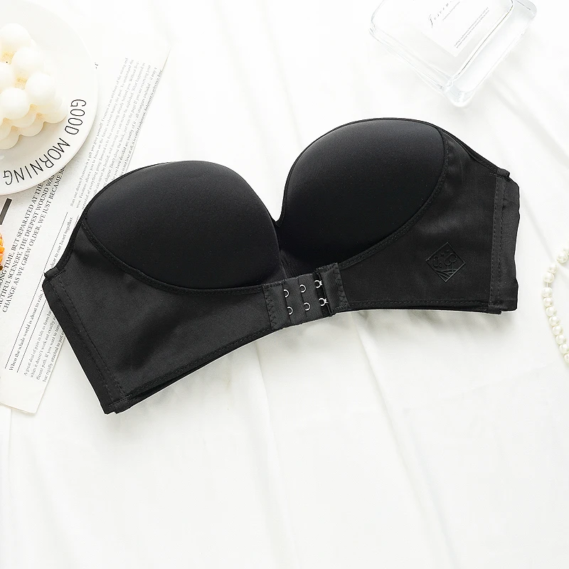 حمالات صدر بدون حمالات للإغلاق الأمامي مقاس 34-38 ملابس داخلية نسائية مثيرة مانعة للانزلاق خالية من الأسلاك حمالة صدر غير مرئية - الصورة 2
